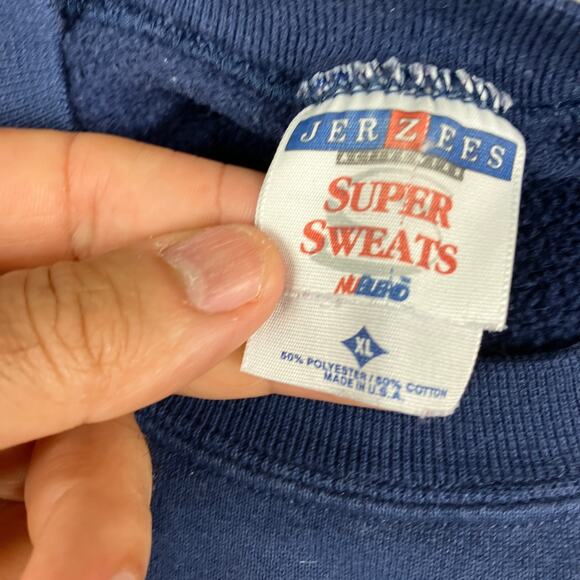 Jerzees Crewneck Sweatshirt Mens Size XL Blue MOTC Graphic Vintage - Picture 5 of 7